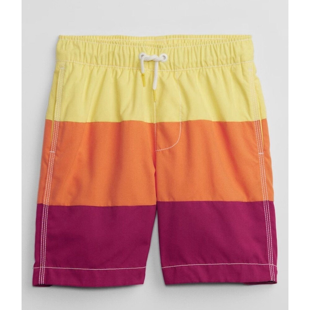 Gap Kids Colorblock Swim Trunks - Size S (6-7)